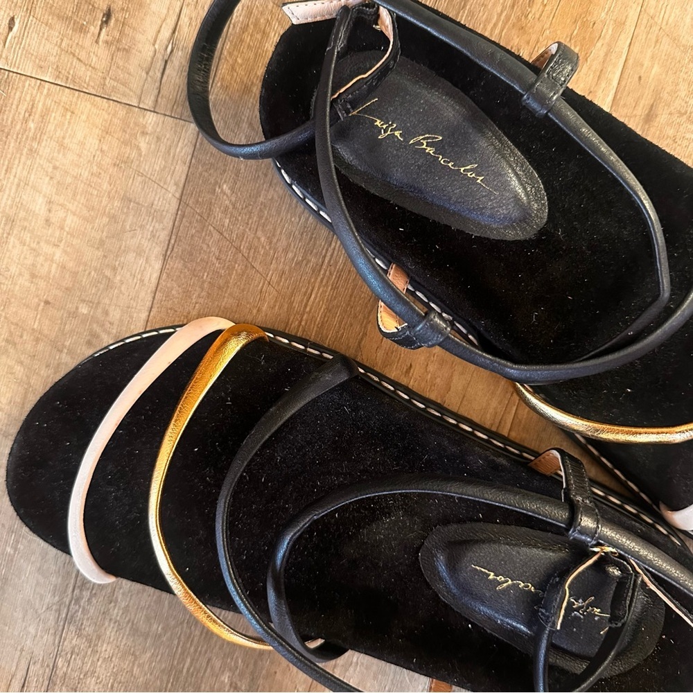 Luiza Barcelos Ankle Wrap Sandals